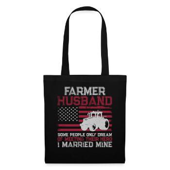 Farming Farmer Husband Tractor - Tote Bag - black - Front