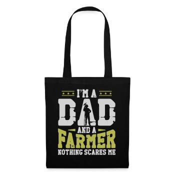 Farming Farmer Dad Father Vintage - Tote Bag - black - Front