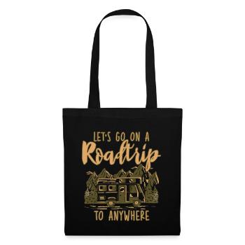 Partons en roadtrip n’importe où 2 - Sac en tissu - noir - Devant
