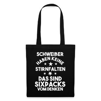 Schweißen Metallbau Metallbauer Schweißer - Stoffbeutel - Schwarz - Vorne