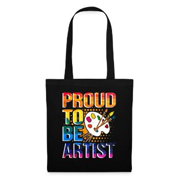 Artistes Peintres Dessin Art - Sac en tissu - noir - Devant