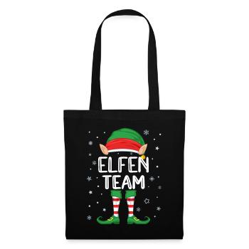 Elves Team Costume Christmas Costume Family Elf - Tote Bag - black - Front