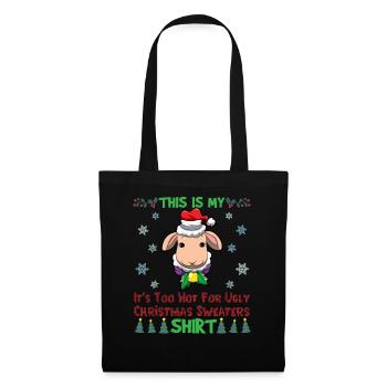 This Is My It's Too Hot For Ugly Christmas Sweater - Tote Bag - black - Front
