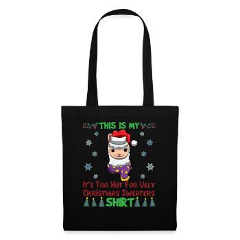 This Is My It's Too Hot For Ugly Christmas Sweater - Tote Bag - black - Front