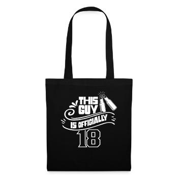 Ce gars a officiellement 18 ans dix-huit ans - Sac en tissu - noir - Devant