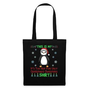 This Is My It's Too Hot For Ugly Christmas Sweater - Tote Bag - black - Front