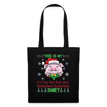 This Is My It's Too Hot For Ugly Christmas Sweater - Tote Bag - black - Front