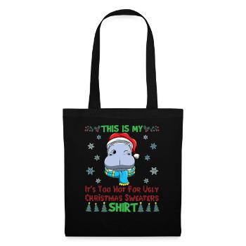 This Is My It's Too Hot For Ugly Christmas Sweater - Tote Bag - black - Front