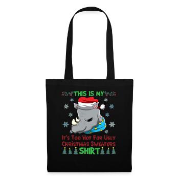 This Is My It's Too Hot For Ugly Christmas Sweater - Tote Bag - black - Front