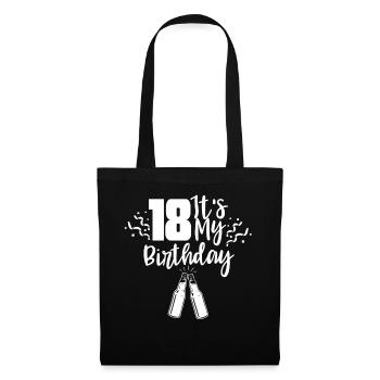 18 It's My Birthday Birthday Boy Eighteen - Tote Bag - black - Front