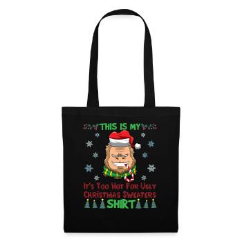 This Is My It's Too Hot For Ugly Christmas Sweater - Tote Bag - black - Front