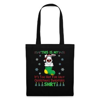 This Is My It's Too Hot For Ugly Christmas Sweater - Tote Bag - black - Front