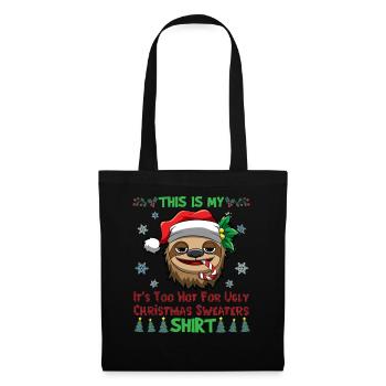 This Is My It's Too Hot For Ugly Christmas Sweater - Tote Bag - black - Front