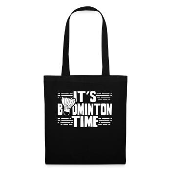 It's badminton time Badminton players - Tote Bag - black - Front