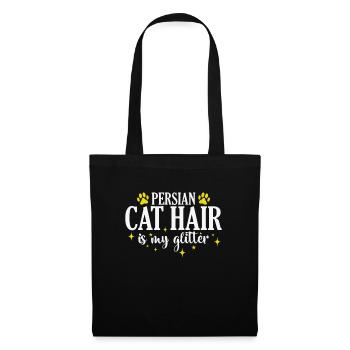 Persian Cat Hair is my Glitter Domestic Cat - Tote Bag - black - Front