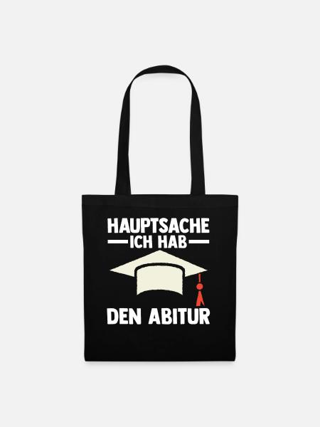 Abitur Abiturient Abi Abifeier - Stoffbeutel - Schwarz
