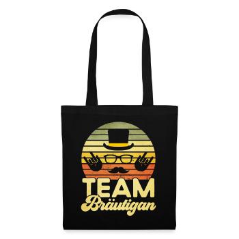 Team Bräutigam - Stoffbeutel - Schwarz - Vorne