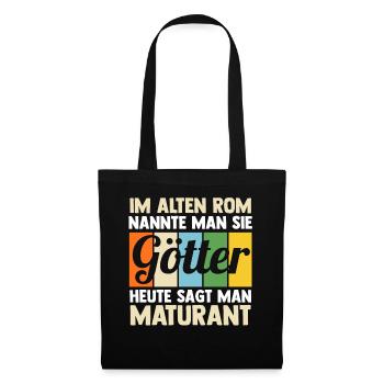 Maturant Schulabschluss Matura - Stoffbeutel - Schwarz - Vorne