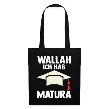 Maturant Schulabschluss Matura - Stoffbeutel - Schwarz - Vorne