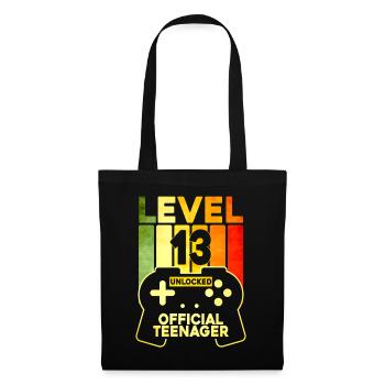 Level 13 Unlocked Official Teenager - Tote Bag - black - Front
