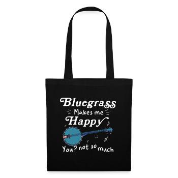 Chemises Banjo Pour Hommes Bluegrass Appalachia Folk - Sac en tissu - noir - Devant