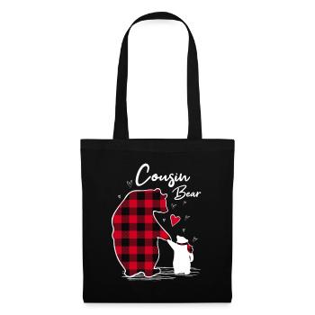 Cousin Bear - Stoffbeutel - Schwarz - Vorne