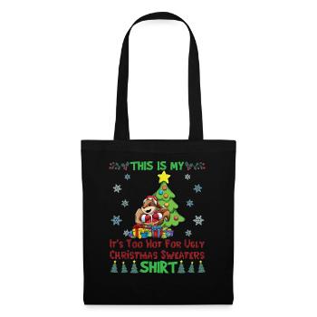 This Is My It's Too Hot For Ugly Christmas Sweater - Tote Bag - black - Front