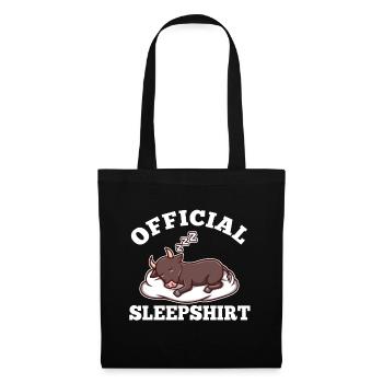 Funny Taurus lover saying sleep pj clothes - Tote Bag - black - Front