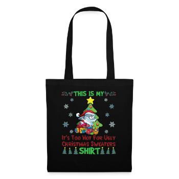 This Is My It's Too Hot For Ugly Christmas Sweater - Tote Bag - black - Front