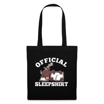Funny Taurus lover saying sleep pj clothes - Tote Bag - black - Front