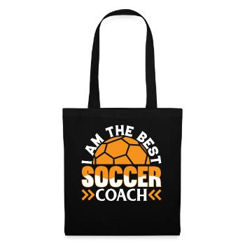 Soccer Referee Soccer Trainer - I Am The Best Socc - Stoffbeutel - Schwarz - Vorne