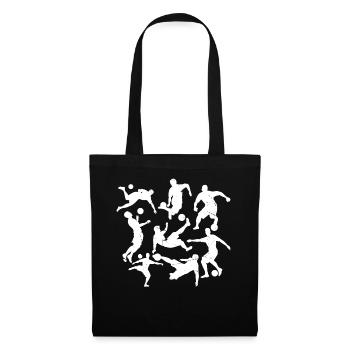 Jouer au jeu de football Amateur de football - Joueurs de football - Sac en tissu - noir - Devant