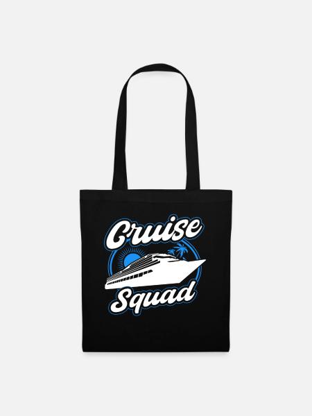 Cruise Squad Schiffreise - Stoffbeutel - Schwarz