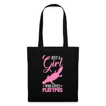 Just a Girl who loves Platypus Schnabeltier - Tote Bag - black - Front