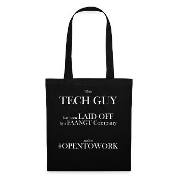 Laid Off Tech Company Lay Off - Stoffbeutel - Schwarz - Vorne