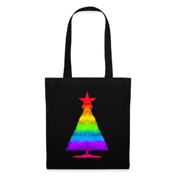 Colorful LGBTQ Fir Spruce Christmas Tree - Tote Bag - black - Front