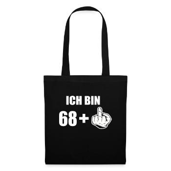 69 Geburtstag - Stoffbeutel - Schwarz - Vorne