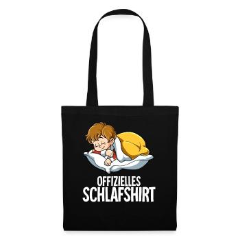 Offizielles Schlafshirt Junge - Stoffbeutel - Schwarz - Vorne