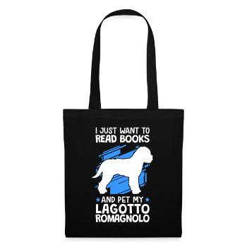Read and Lagotto Romagnolo pet truffle dog - Tote Bag - black - Front