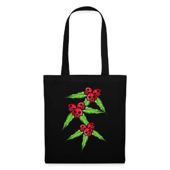 Mistletoe with Skull Mistleberries For A Dark - Tote Bag - black - Front