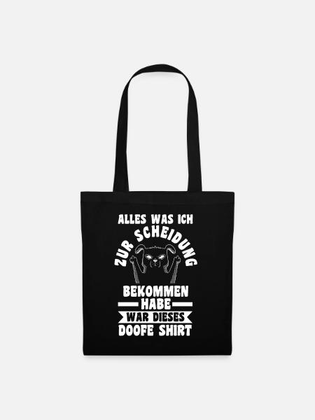 Scheidungsparty Geschieden Scheidung - Stoffbeutel - Schwarz