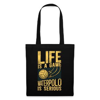 Water Polo Vintage Life Is A Game - Tote Bag - black - Front