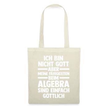 Mathematik Mathe Rechnen Algebra - Stoffbeutel - Natur - Vorne