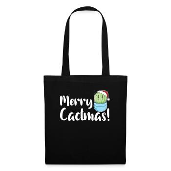 Merry Cactma's Funny Cacti Plants Wordplay - Tote Bag - black - Front
