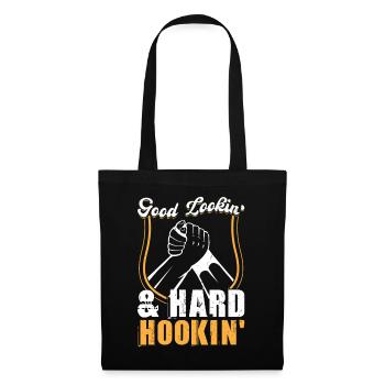 Good Looking And Hard Hooking - Arm Wrestling - Stoffbeutel - Schwarz - Vorne