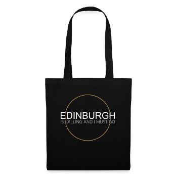 Citation d’Édimbourg - Sac en tissu - noir - Devant