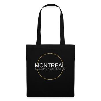 Dicton de Montréal - Sac en tissu - noir - Devant