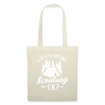 J’aime beaucoup le scoutisme - Sac en tissu - nature - Devant