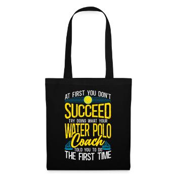 Water Polo Vintage If At First You - Stoffbeutel - Schwarz - Vorne