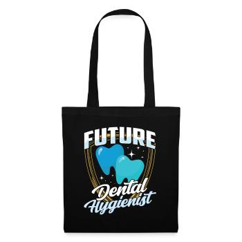 Équipe d’hygiène dentaire future d’hygiéniste dentaire - Sac en tissu - noir - Devant